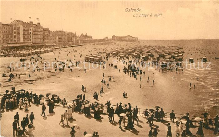 Ostende Oostende La Plage a midi
