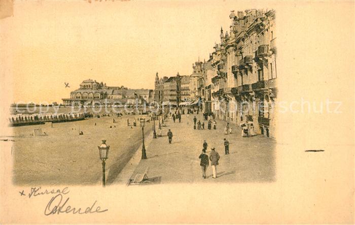Ostende Oostende Plage La Digue Grands Hotels et le Kursaal