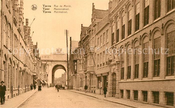 Ypern Ypres Rue de Menin