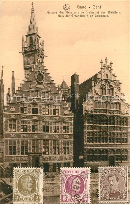 Gand Belgien Maisons des Mesureurs de Grains et des Bateliers