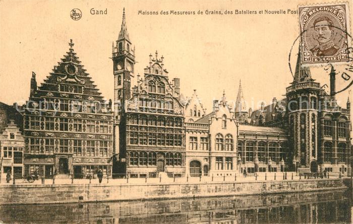 Gand Belgien Maisons des Mesureurs de Grains des Bateliers Nouvelle Poste Serie