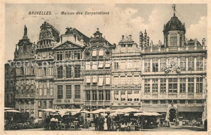 Bruxelles Bruessel Maison des Corporations Gildehaeuser