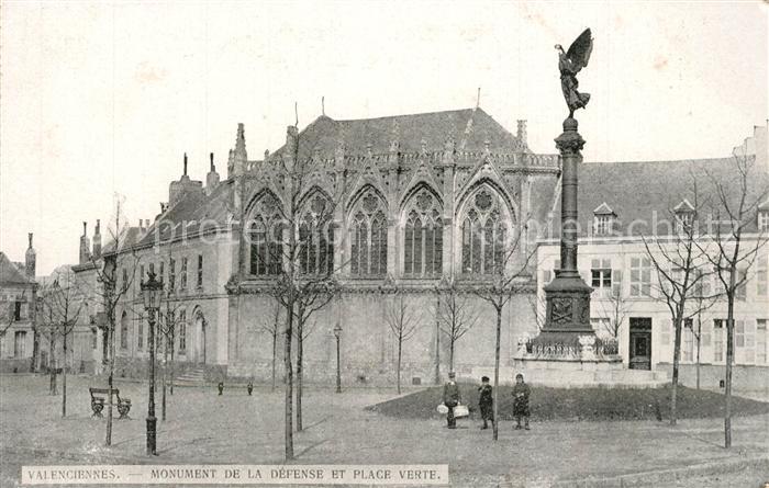 Valenciennes Monument de la Défense et Place Verte
