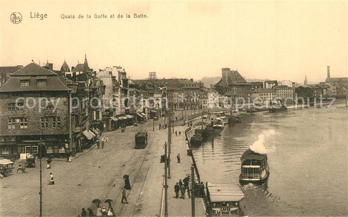 Liege Luettich Quais de la Goffe et de la Batte