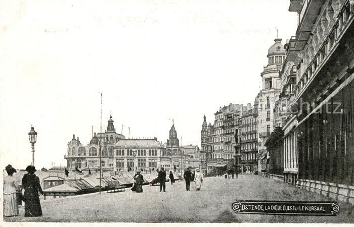 Ostende Oostende La Digue Ouest et le Kursaal
