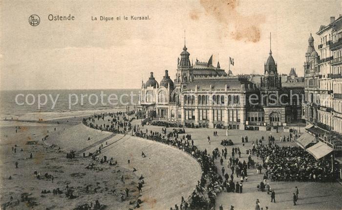 Ostende Oostende La Digue et le Kursaal