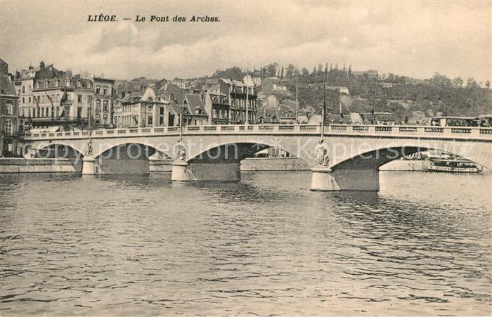 Liege Luettich Pont des Arches sur la Meuse