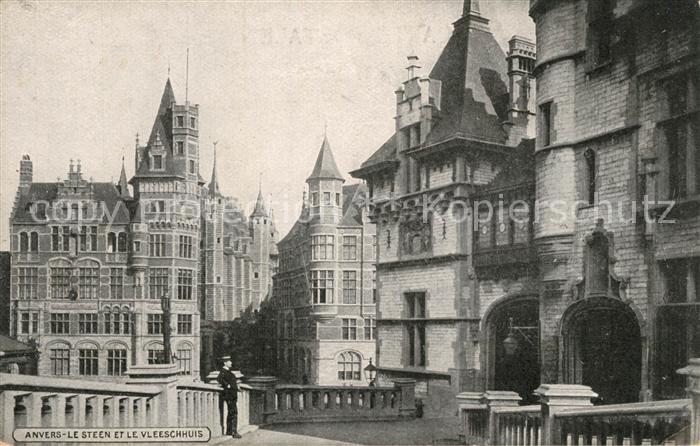 Anvers Antwerpen Le Steen et le Vleeschhuis