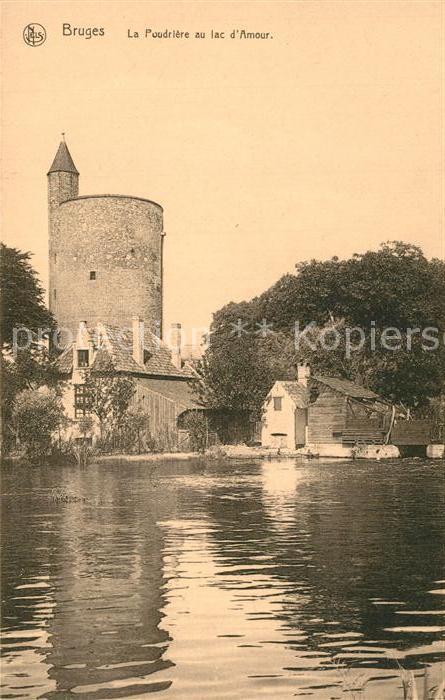 Bruges BRUGGE Belgie la Poudrière au Lac d Amour Serie 12 No. 93