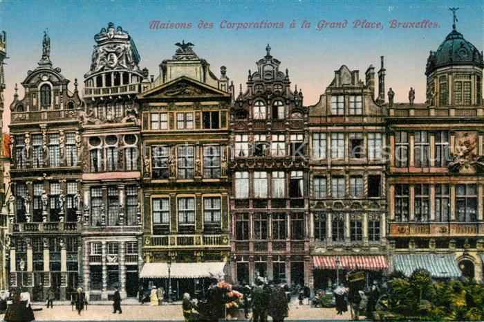 Bruxelles Bruessel Grand Place Maisons des Corporations