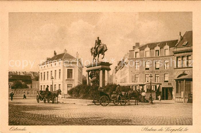 Ostende Oostende Statue de Léopold Monument