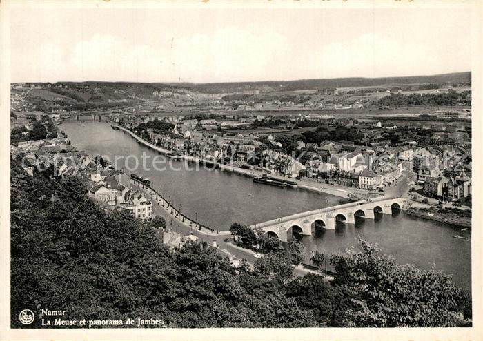 Namur Wallonie La Meuse et panorama de Jambes