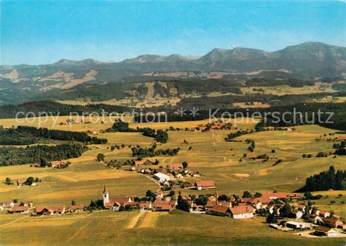 Eisenharz Fliegeraufnahme mit Nagelfluhkette
