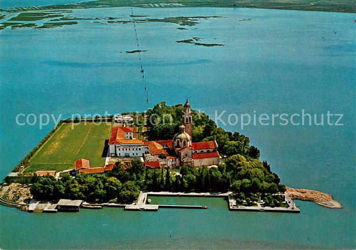 Grado Gorizia Isola e Santario di Barbana Fliegeraufnahme