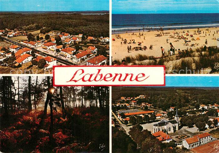 Labenne Fliegeraufnahme La Grande Plage La Fore