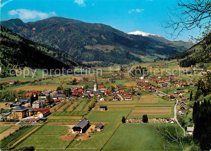 Treffen Ossiacher See Kaernten Fliegeraufnahme mit Gerlitzen
