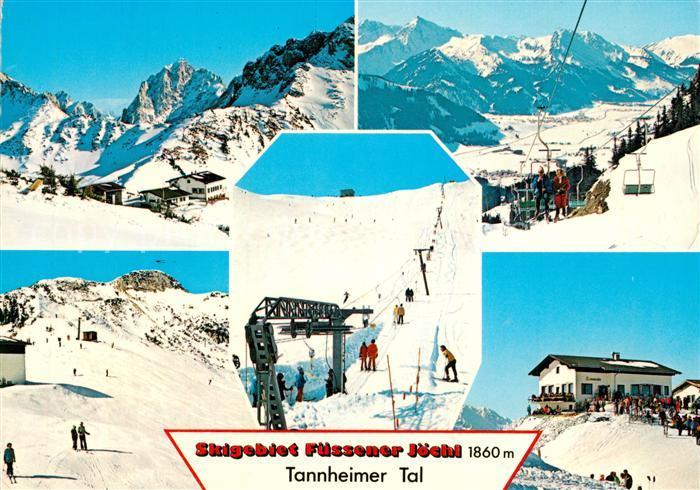 Tannheimertal Fuessener Joechl Skilifte Bergrestaurant