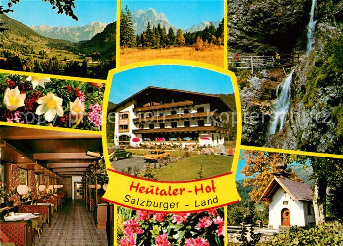 Heutal Unken Gasthof Pension Heutaler Hof Gaststube Wasserfall Kapelle