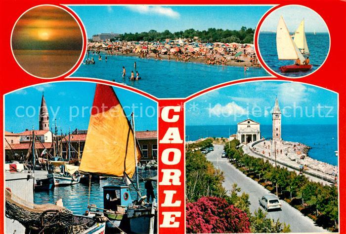 Caorle Venezia Strand hafen Promenade
