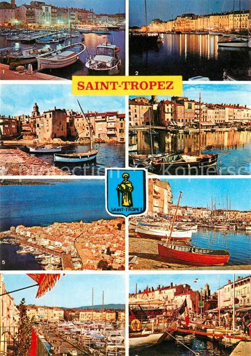 Saint Tropez Var Hafen Strand Teilansichten
