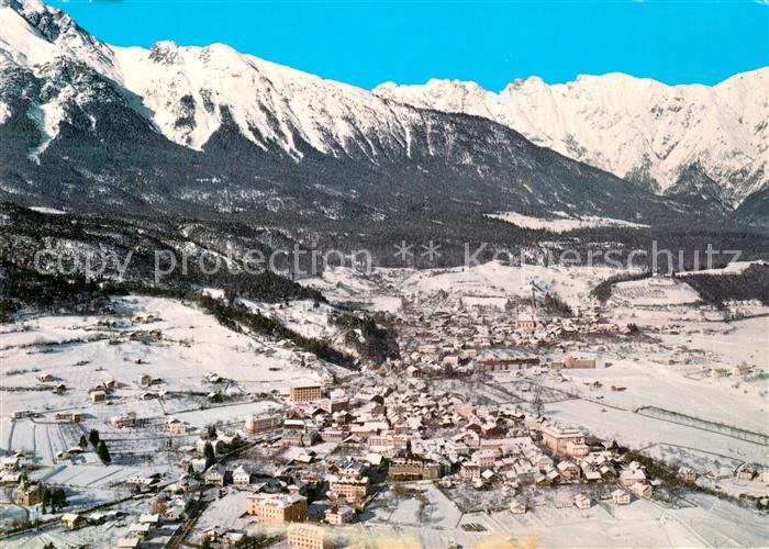 Imst Tirol Fliegeraufnahme mit Heiterwand