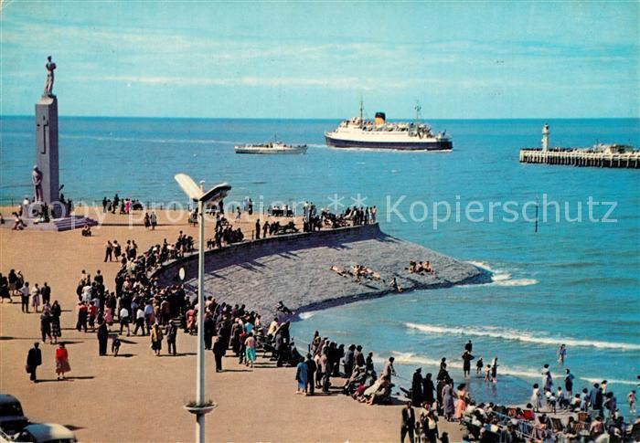Oostende Ostende Strand Faehre Mole