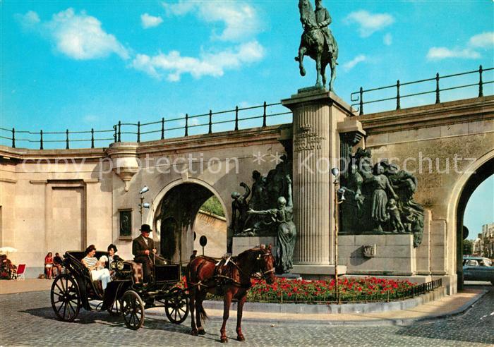 Oostende Ostende Koning Leopold II Monument Pferdekutsche
