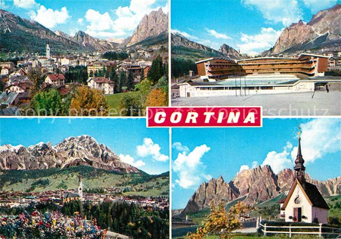 Cortina d Ampezzo Panorama Stadion Kapelle