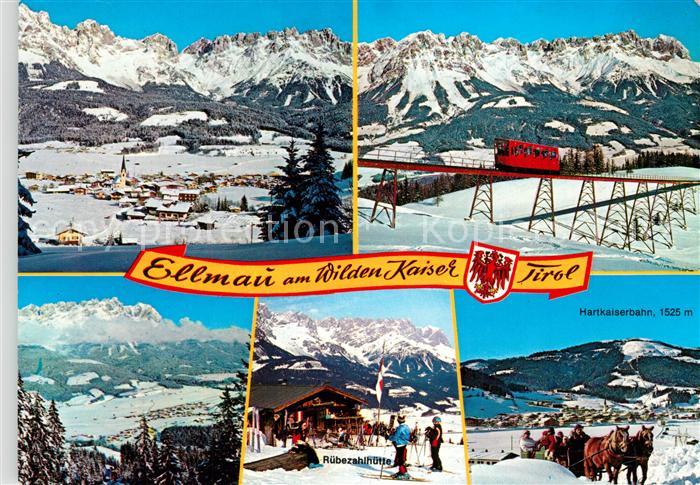 Ellmau Tirol Panorama Hartkaiser Standseilbahn Wilder Kaiser Ruebezahlhuette Pfe