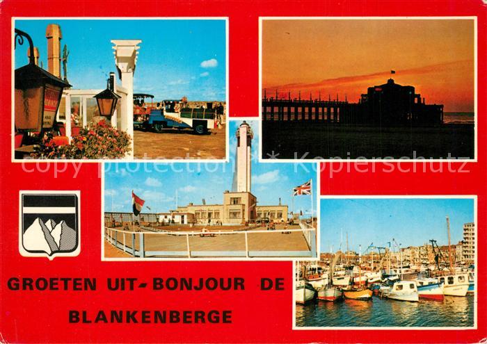 Blankenberge Inselbahn Seebruecke Yachthafen