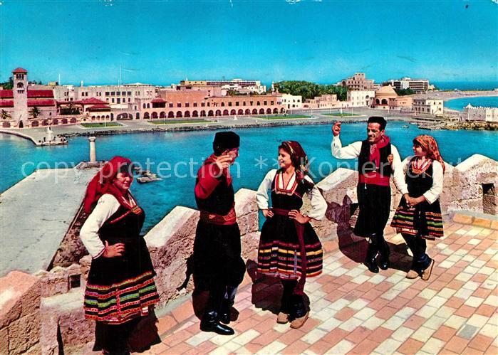Rhodos Rhodes aegaeis Tracht von Embona