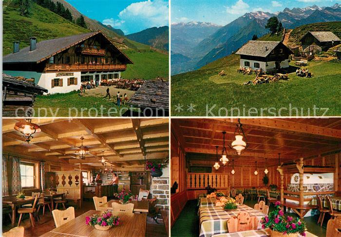 Schenna Meran Staffell Huette Gaststube Hirzer Gebiet