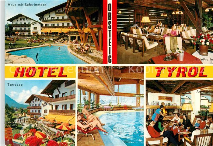 Obsteig Tirol Hotel Tyrol Schwimmbad Hotelhalle Terrasse hallenbad Gastraum