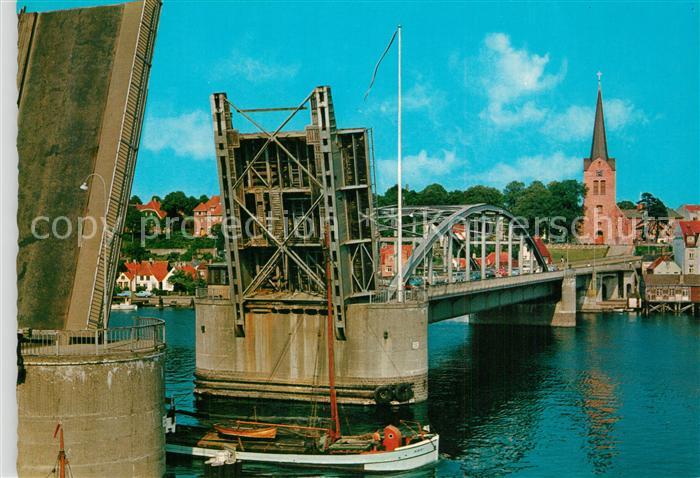 Sonderborg Alssund mit Koenig Christian X Bruecke