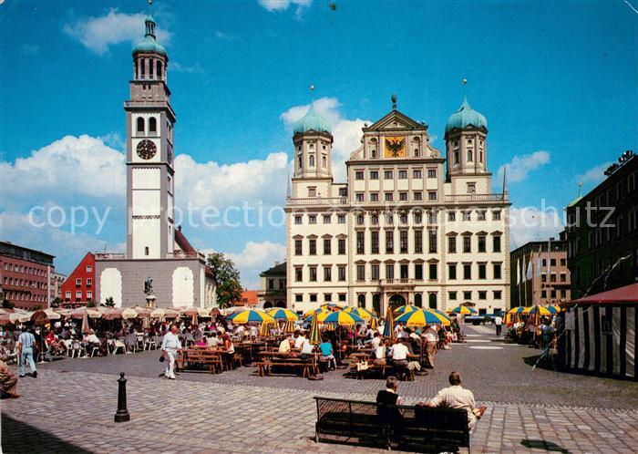 Augsburg Marktplatz und Rathaus