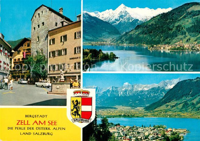 Zell See Stadtplatz Vogtturm Kitzsteinhorn Steinernes Meer