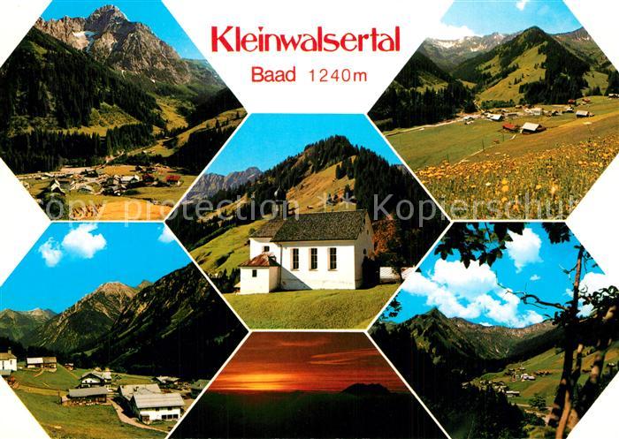 Baad Mittelberg Kleinwalsertal Teilansichten Kirche