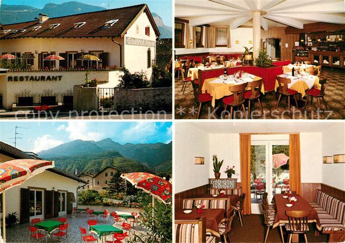 Tramin Weinstrasse  Gasthof Stern Restaurant Terrasse Gaststube