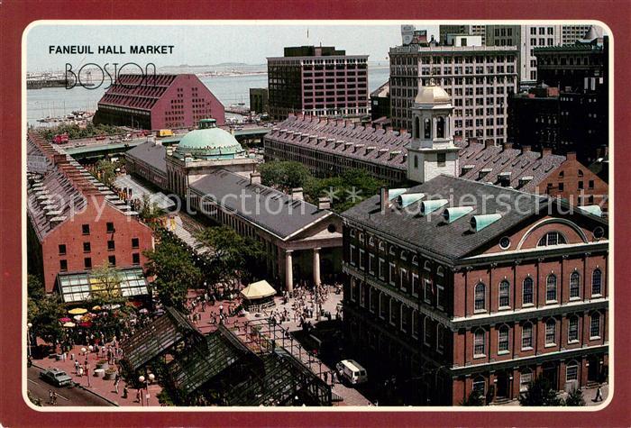 Boston Massachusetts Faneuil Hall Market Place and the Marriott Hotel