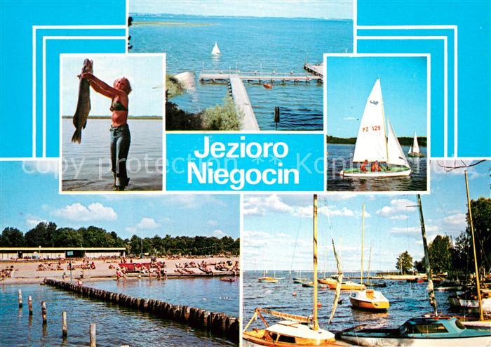 Pojezierze Mazurskie Jezioro Niegocin Anglerglueck Seebruecke Seglerhafen Wehr S