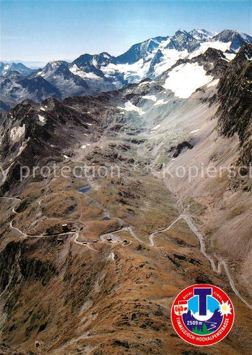 oetztal Tirol Timmelsjoch Hochalpenstrasse Fliegeraufnahme