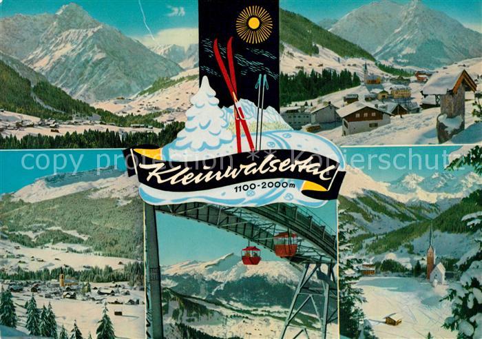 Riezlern Kleinwalsertal Vorarlberg mit Hirschberg und Mittelberg Kanzelwandbahn