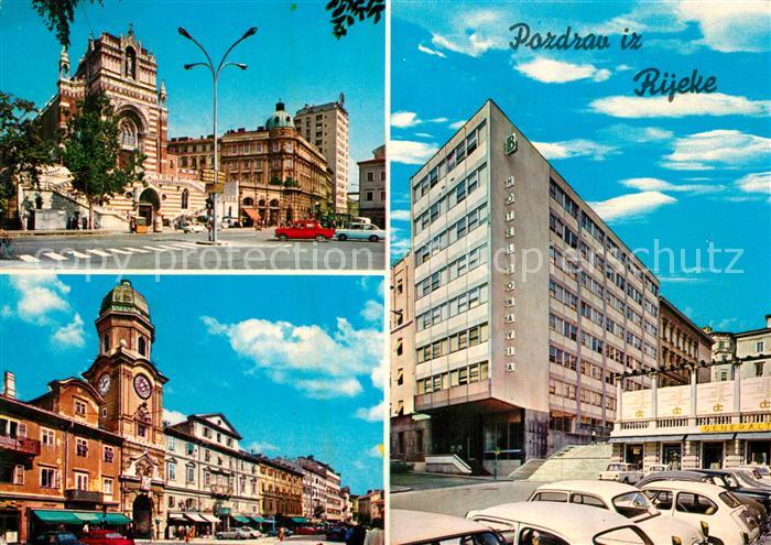 Rijeka Fiume Hotel Bonavia Markt Strasse