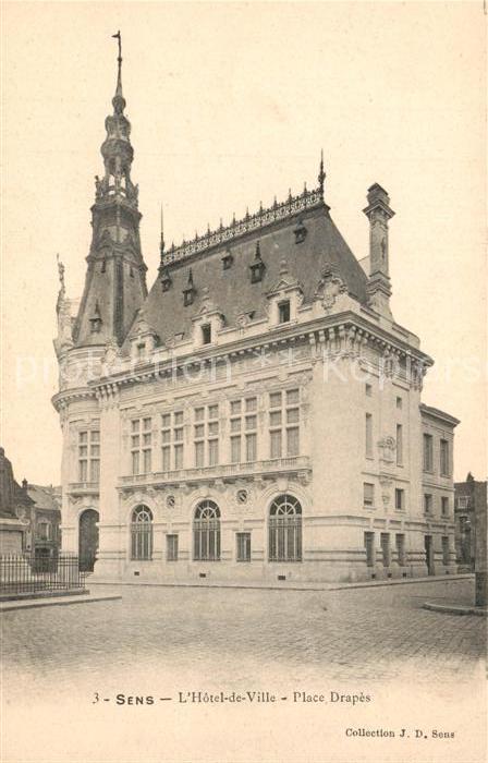 Sens 89 Hotel de Ville Place Drapès