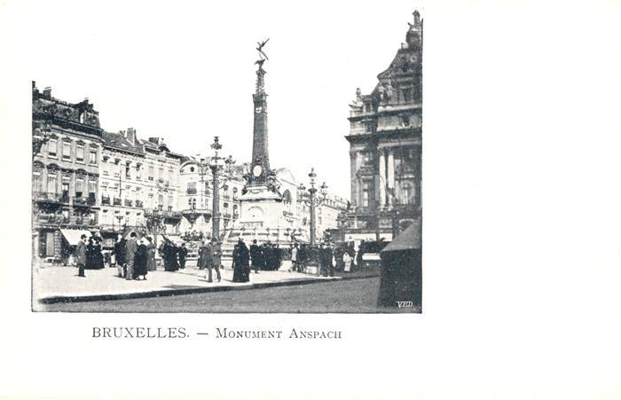 Bruxelles Bruessel Monument Anspach