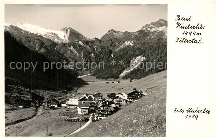 Bad Hintertux Panorama Zillertal Zillertaler Alpen