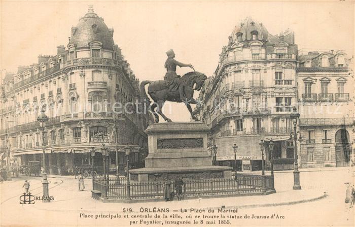 Orleans Loiret Place du Martroi Monument Statue de Jeanne d Arc