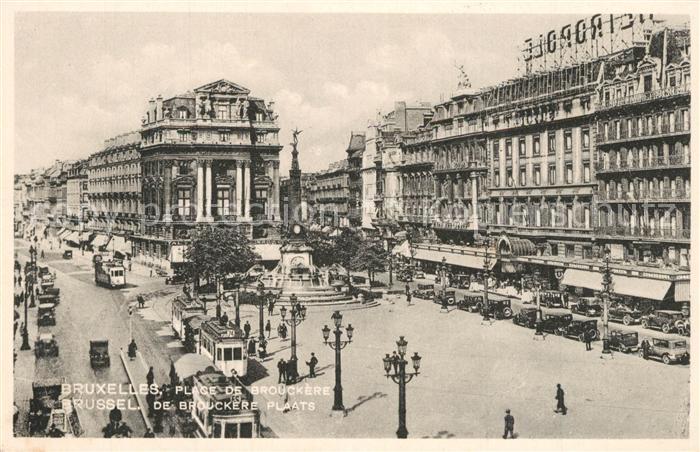Bruxelles Bruessel Place de Brouckère Fontaine Anspach