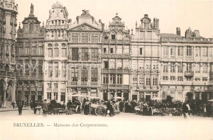 Bruxelles Bruessel Maison des Corporations Marché