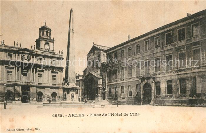 Arles Bouches-du-Rhone Place de l Hotel de Ville Monument